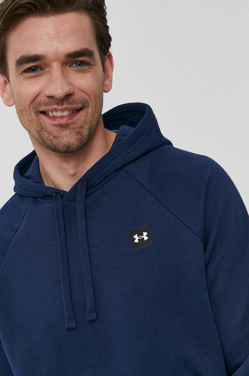 Under Armour Bluză 1357092 bărbați culoarea albastru marin material neted 1357092-408 - Pled.ro