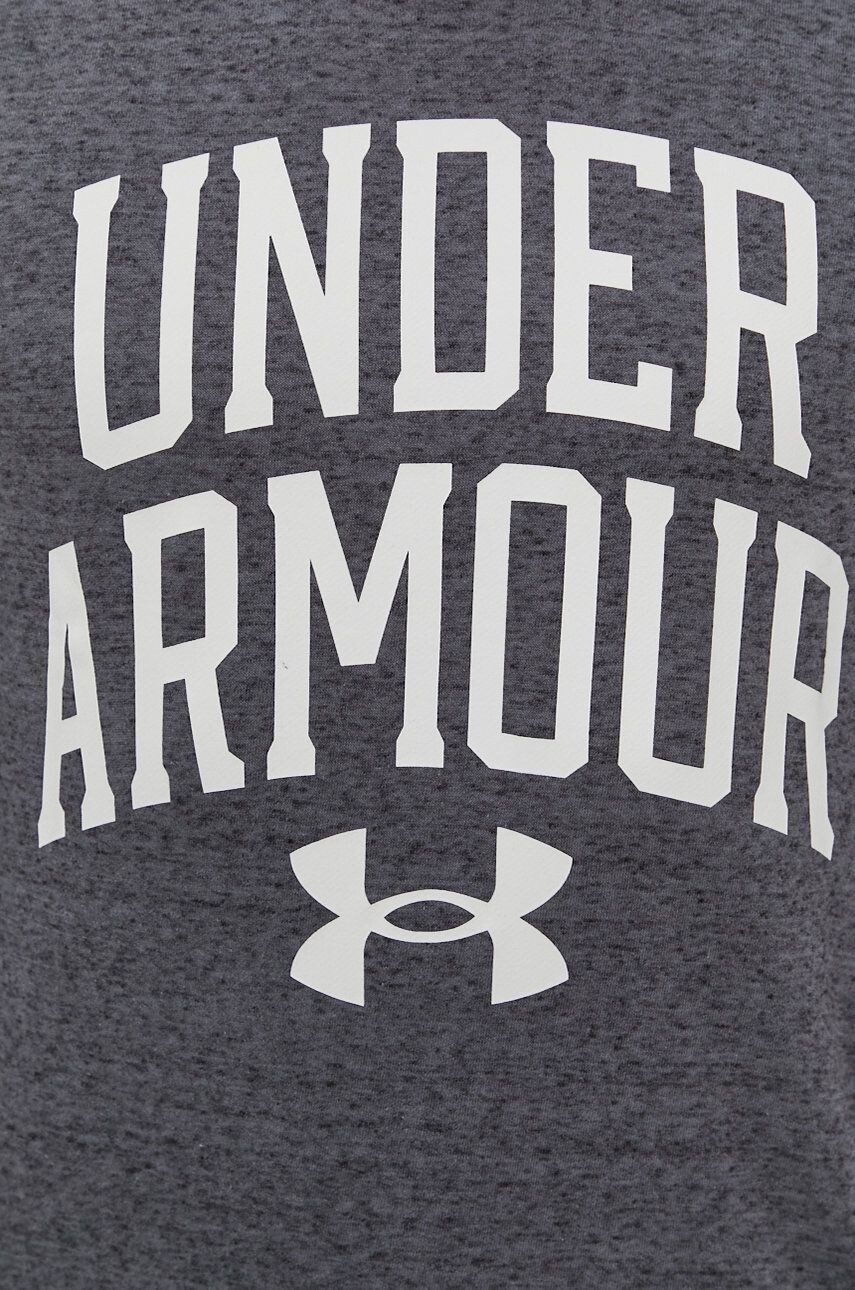 Under Armour bluză barbati culoarea gri cu glugă cu imprimeu 1357093-652 - Pled.ro