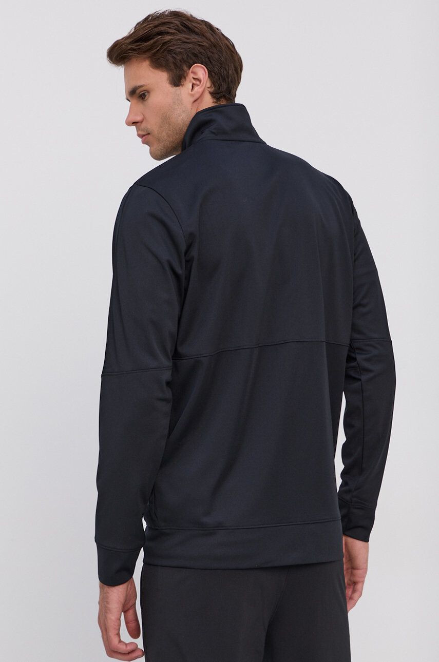 Under Armour bluza barbati culoarea negru cu glugă neted - Pled.ro