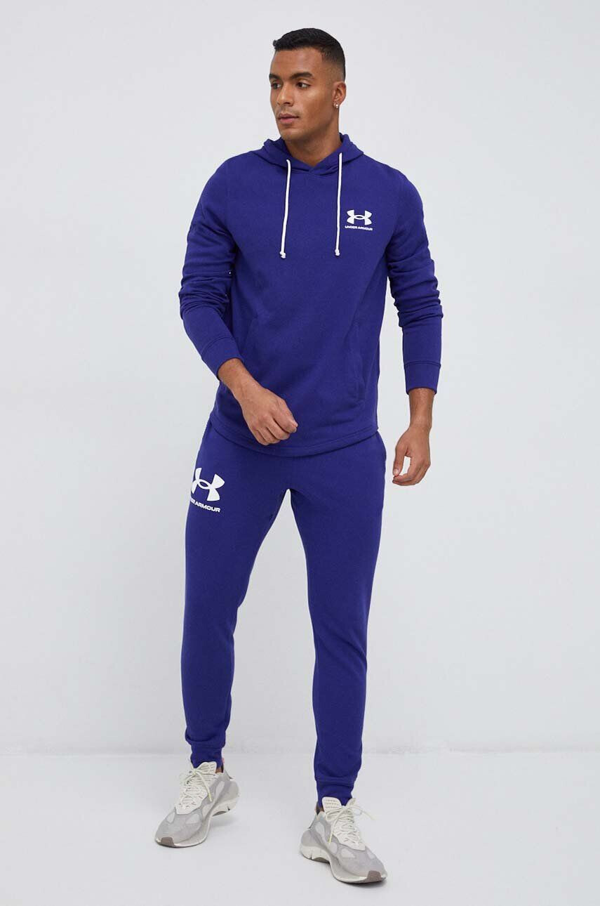 Under Armour bluza barbati culoarea violet neted - Pled.ro