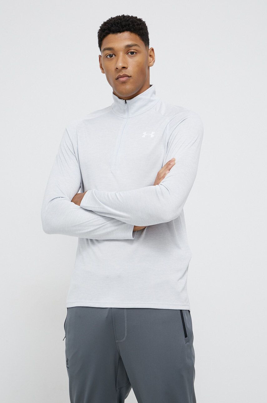 Under Armour bluza barbati culoarea albastru marin cu glugă neted - Pled.ro