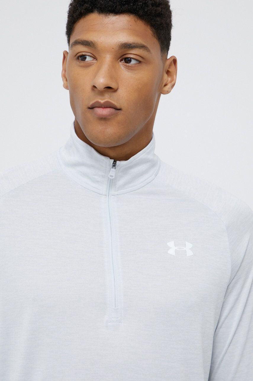 Under Armour bluza barbati culoarea albastru marin cu glugă neted - Pled.ro