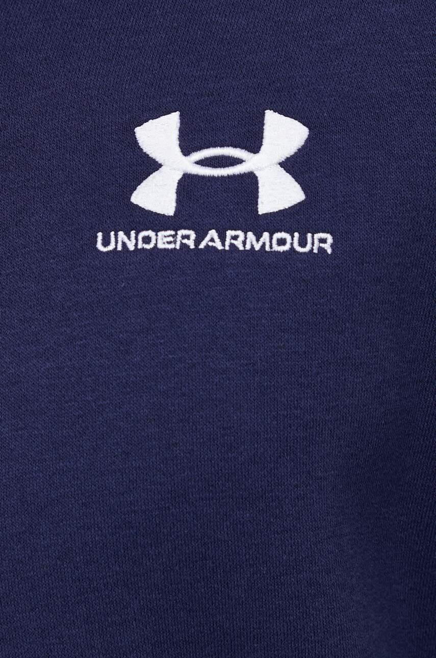 Under Armour bluza barbati culoarea albastru marin cu glugă neted - Pled.ro