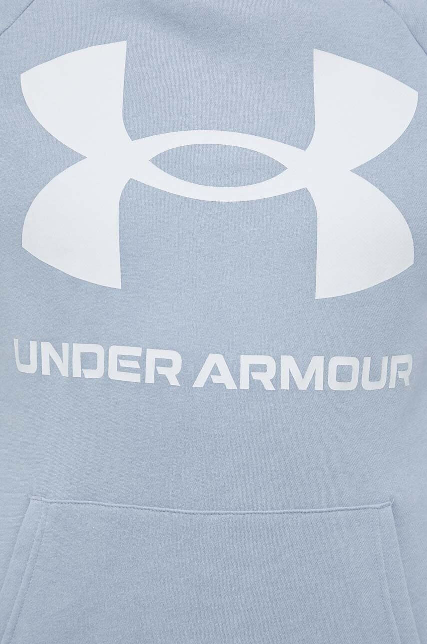 Under Armour bluză barbati culoarea violet cu glugă cu imprimeu 1357093-652 - Pled.ro