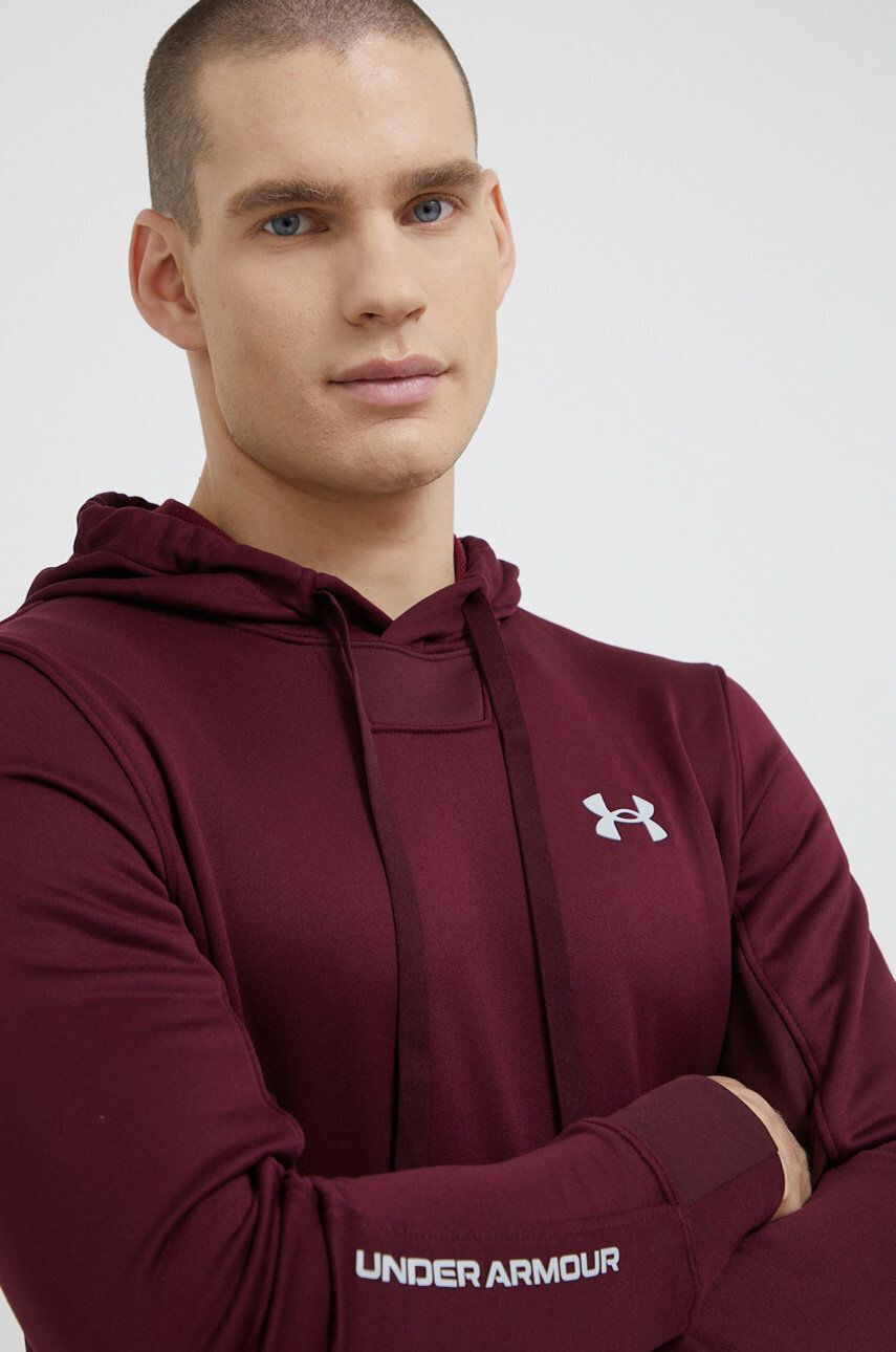 Under Armour Bluză 1366259 bărbați culoarea maro material neted - Pled.ro