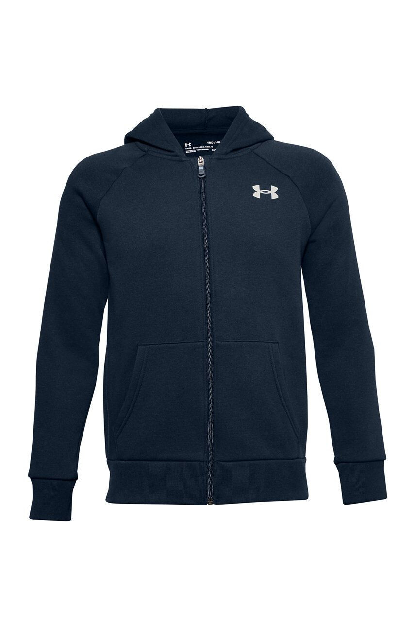 Under Armour bluza copii culoarea gri neted - Pled.ro