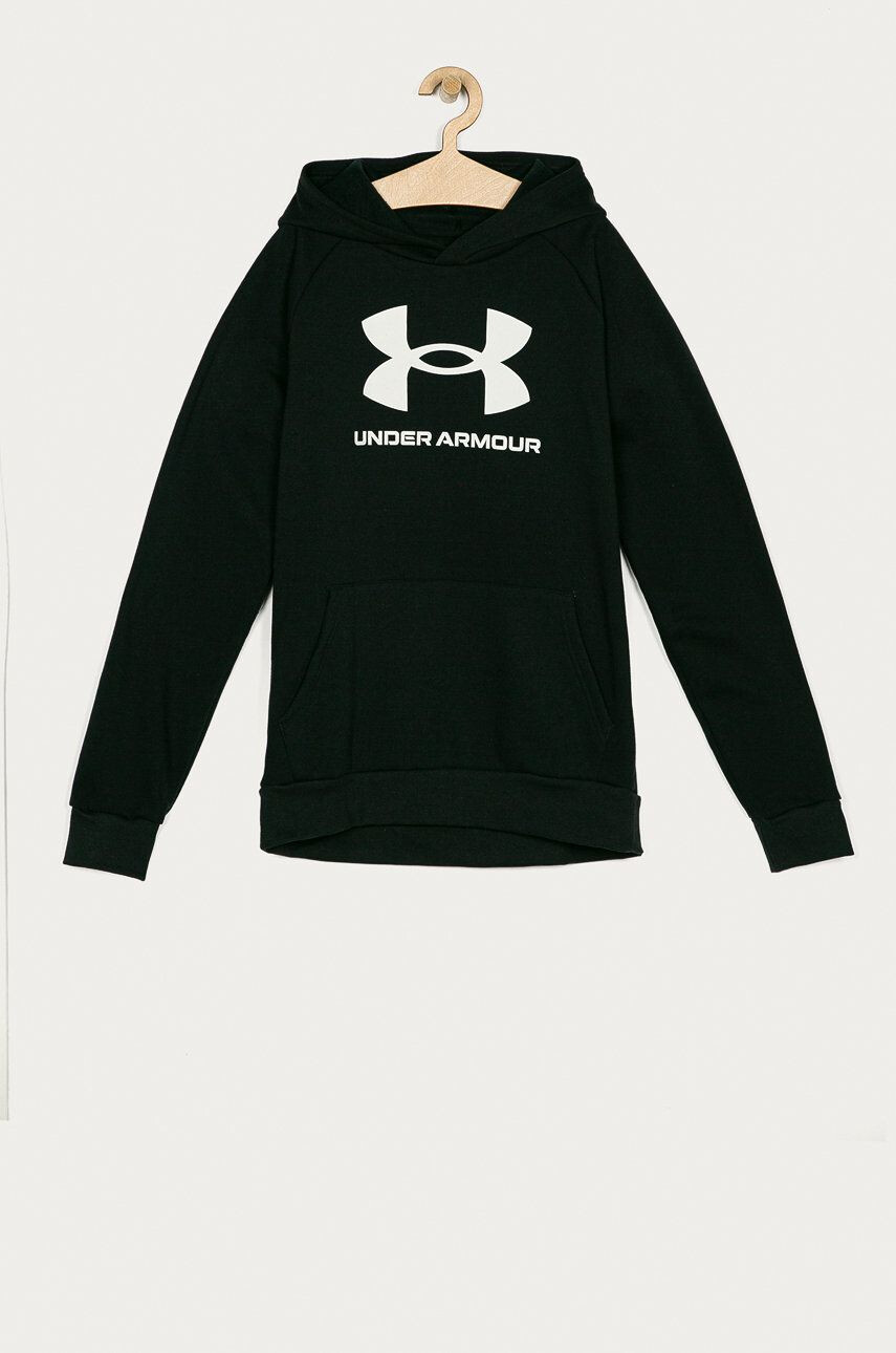 Under Armour Bluză 1357585 culoarea negru cu imprimeu - Pled.ro