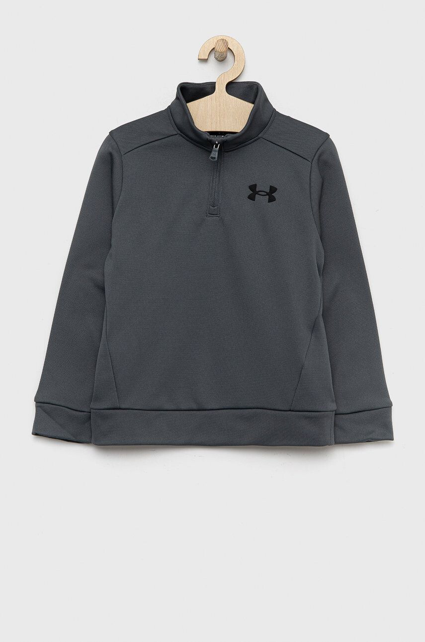 Under Armour bluza copii culoarea negru neted - Pled.ro