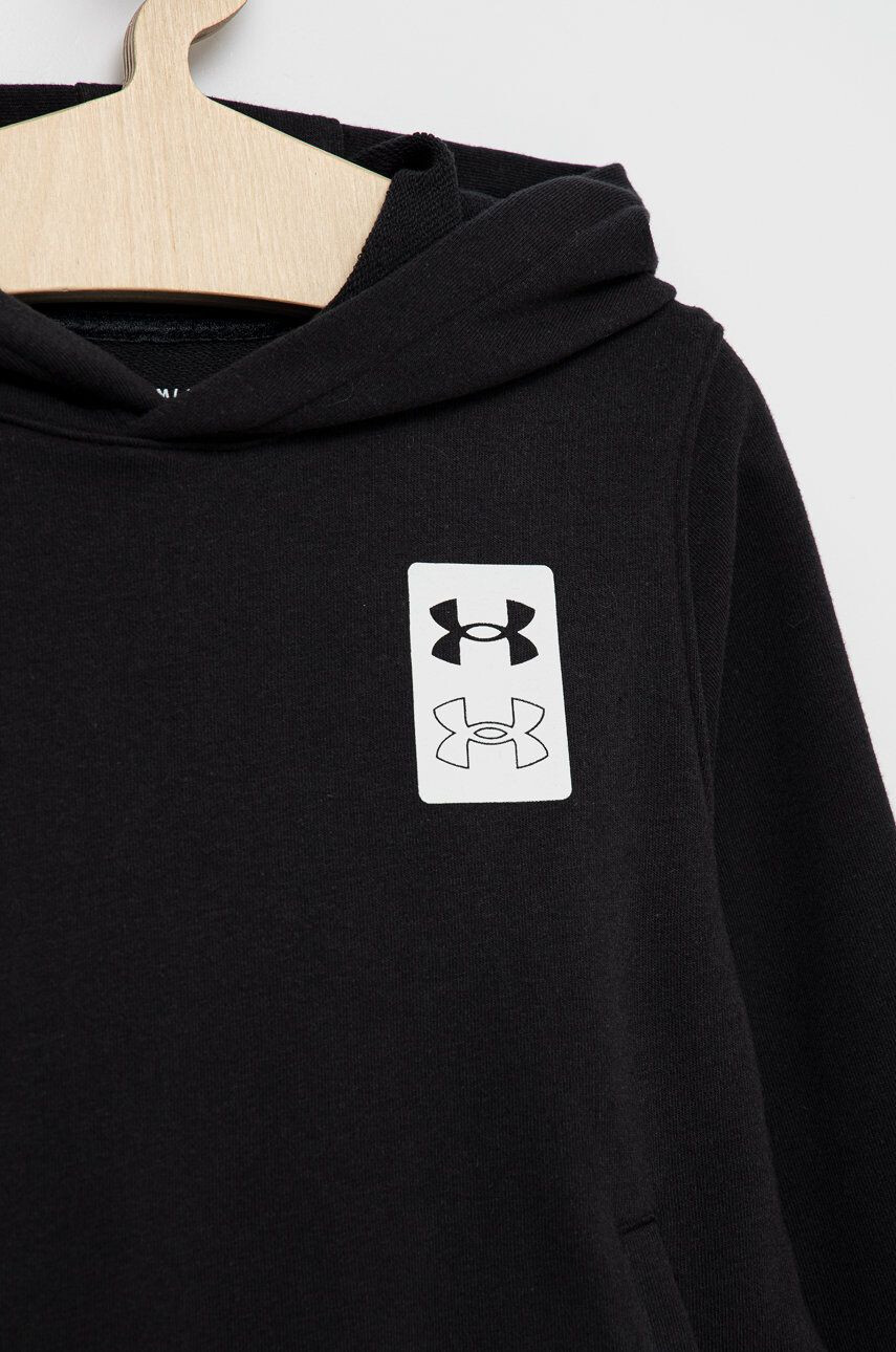 Under Armour bluza copii culoarea negru neted - Pled.ro