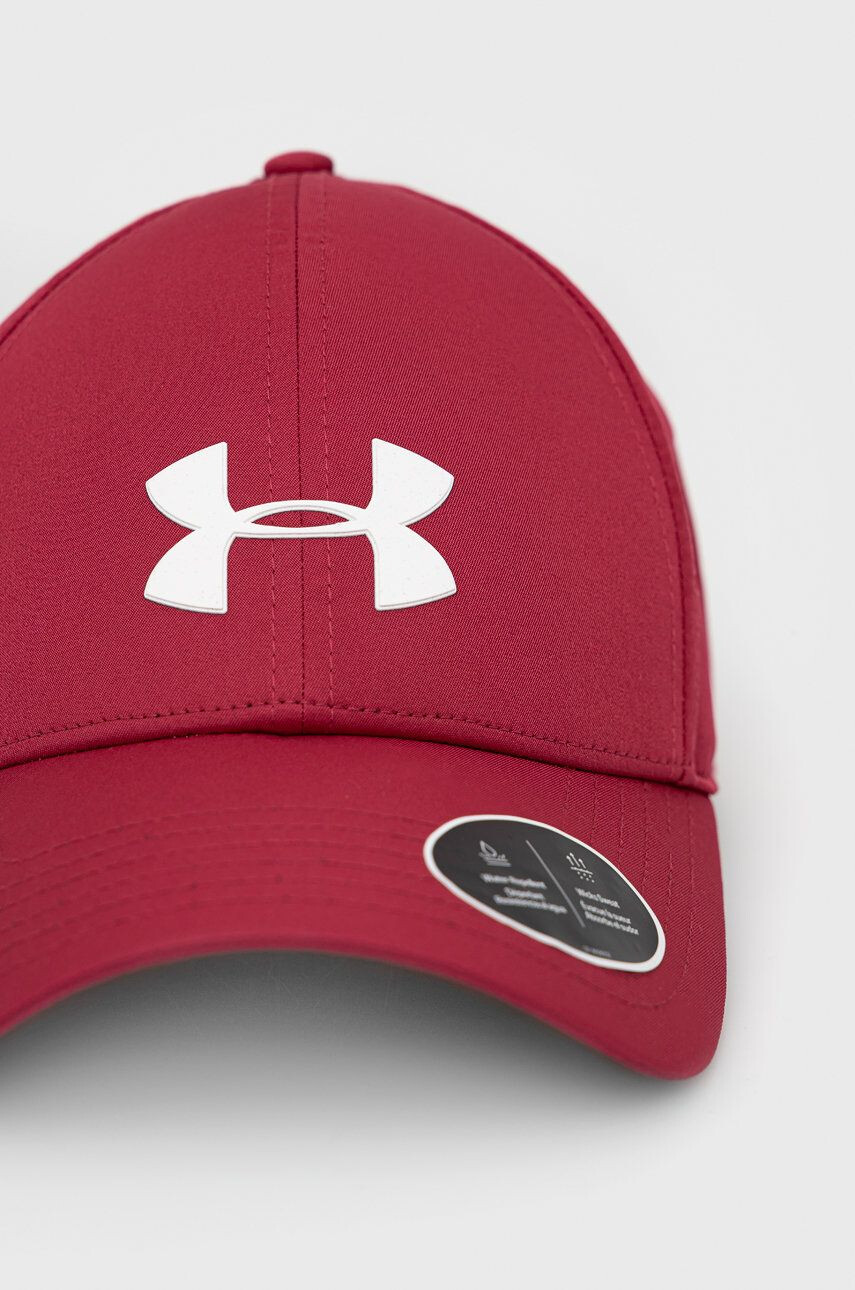 Under Armour șapcă culoarea bordo neted 1369781-001 - Pled.ro