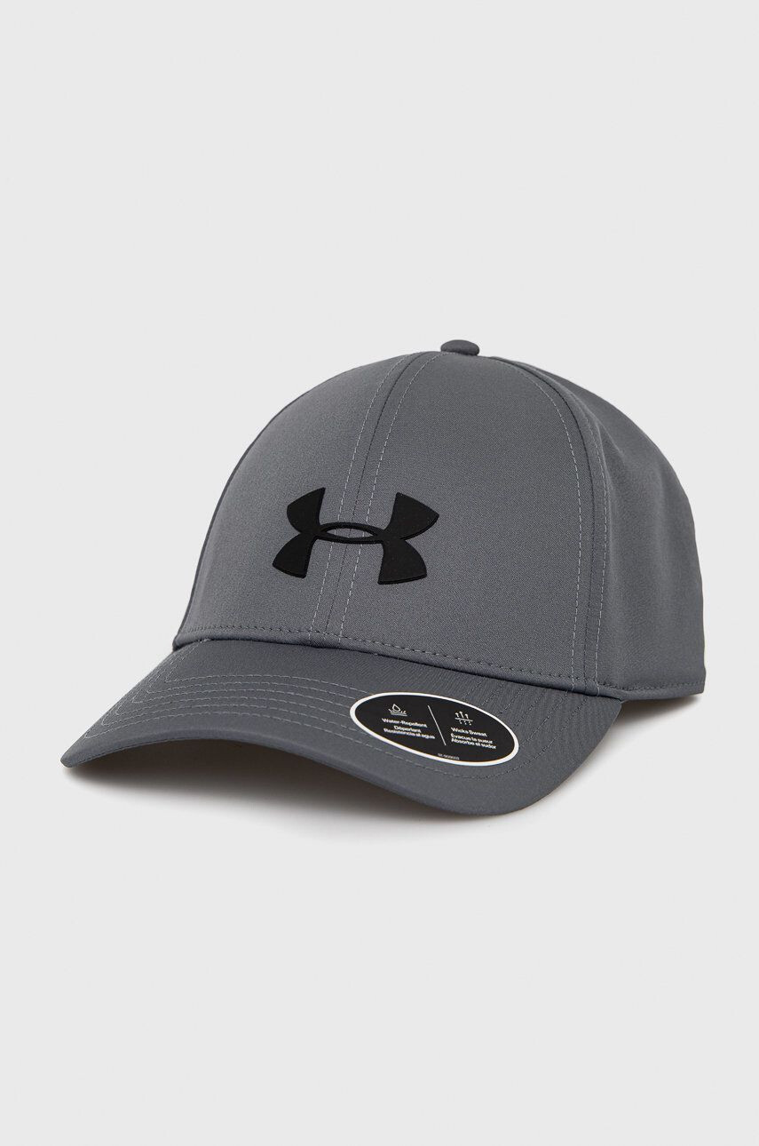 Under Armour șapcă 1369781 culoarea gri neted 1369781-001 - Pled.ro