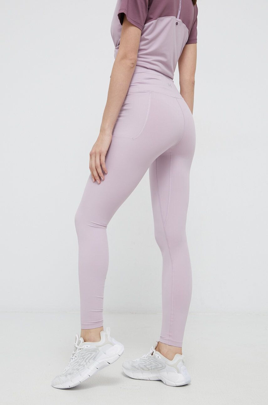 Under Armour leggins de antrenament Meridian femei culoarea violet neted 1355916-001 - Pled.ro