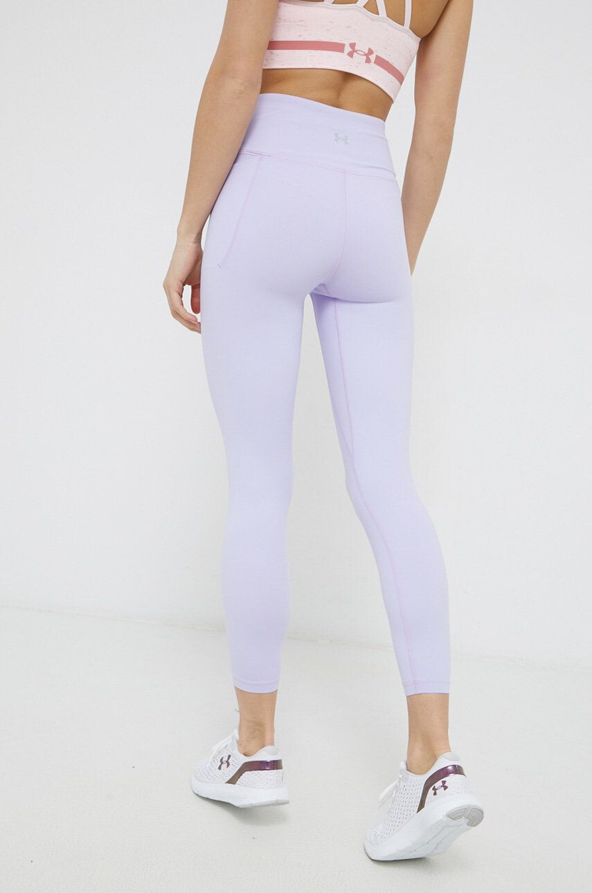 Under Armour leggins de antrenament Meridian 1369004 femei culoarea violet neted - Pled.ro