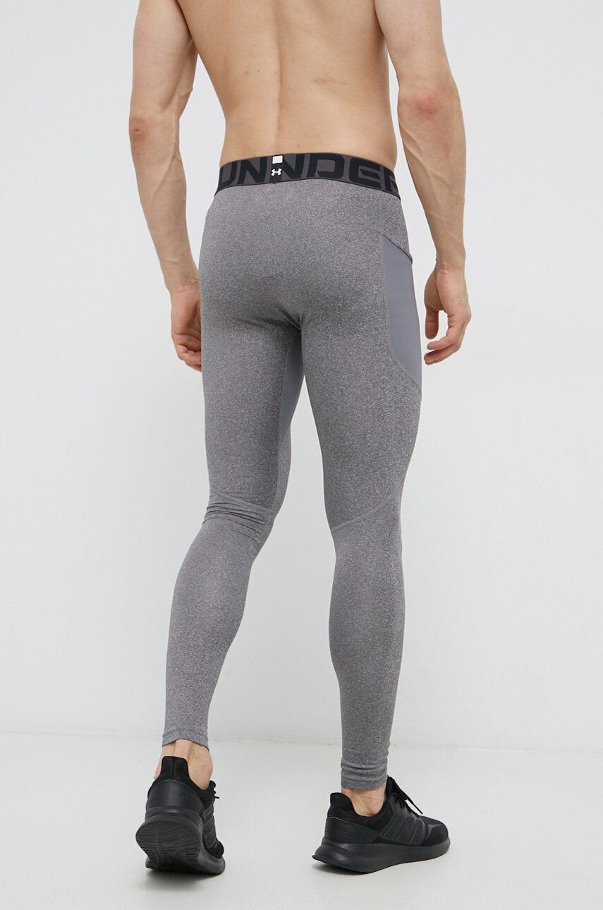 Under Armour leggins de antrenament culoarea gri neted - Pled.ro