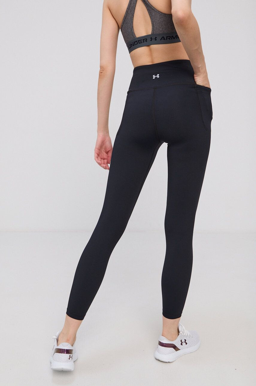 Under Armour leggins de antrenament Meridian 1369004 femei culoarea negru neted - Pled.ro