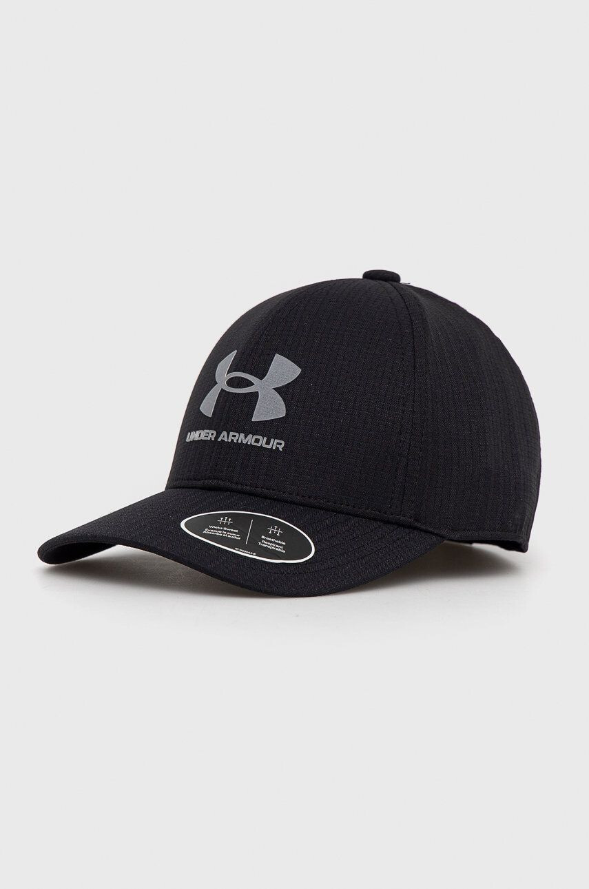 Under Armour șapcă de baseball pentru copii culoarea negru cu imprimeu - Pled.ro