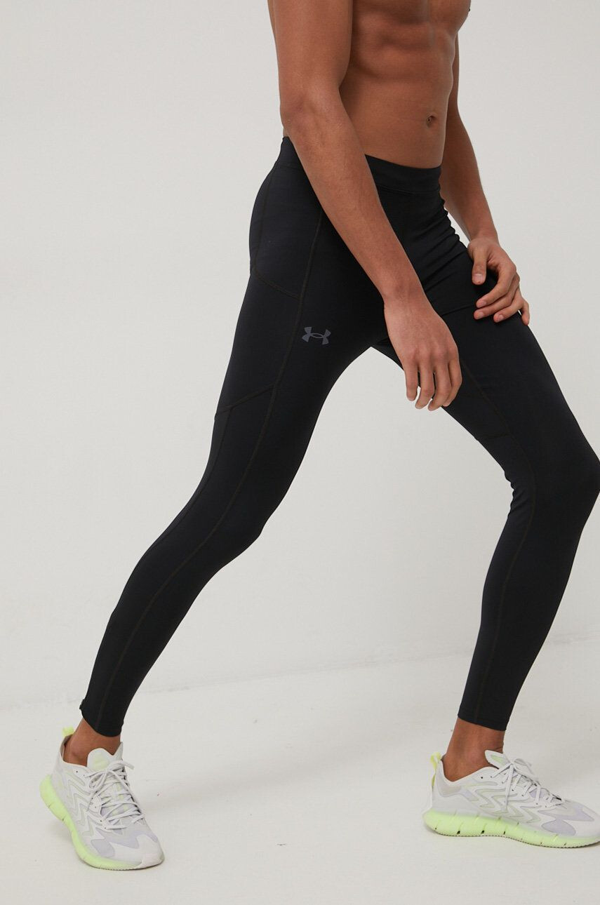 Under Armour leggins de alergare Fly Fast 3.0 1369741 barbati culoarea negru neted - Pled.ro