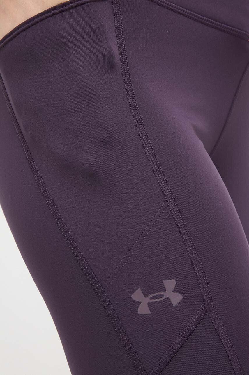 Under Armour leggins de alergare Fly Fast 3.0 culoarea violet neted - Pled.ro