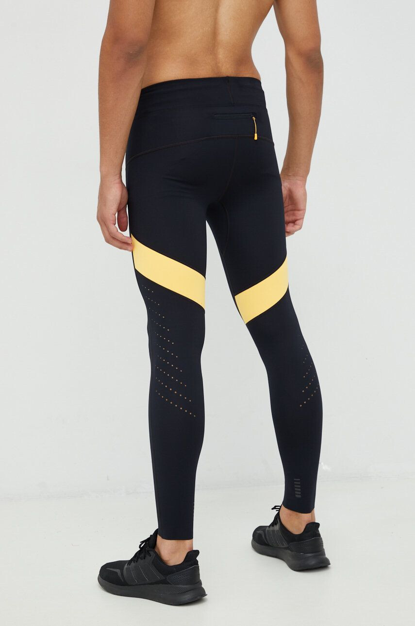 Under Armour leggins de alergare Speedpocket barbati culoarea negru cu imprimeu - Pled.ro