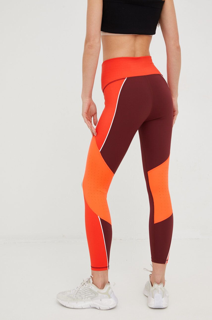 Under Armour leggins de antrenament Rush femei culoarea bordo modelator - Pled.ro