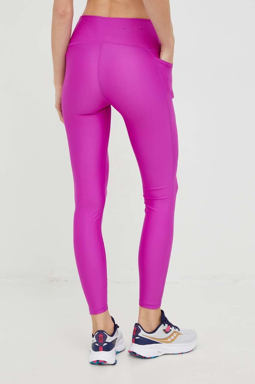 Under Armour leggins de antrenament femei culoarea violet neted 1365336-001 - Pled.ro