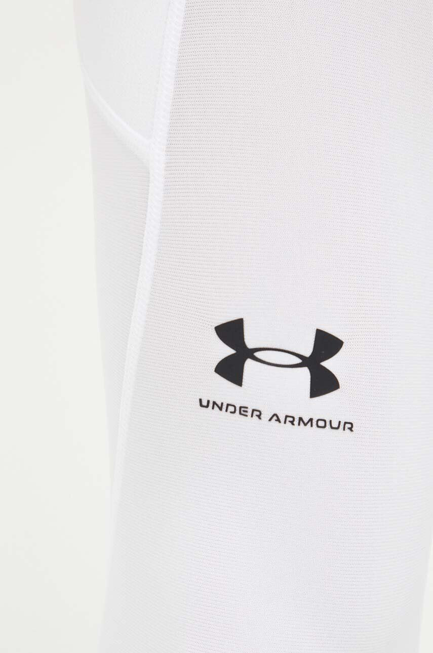 Under Armour leggins de antrenament barbati culoarea alb neted - Pled.ro