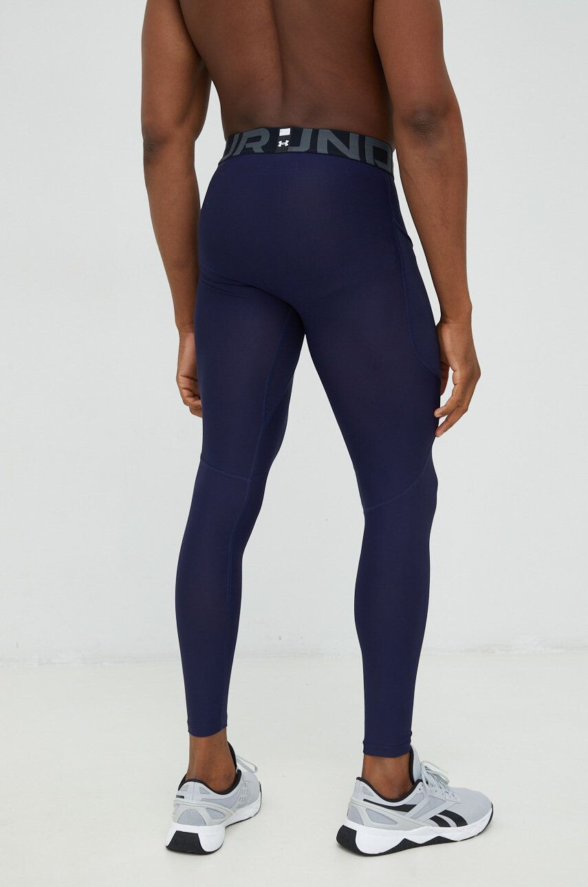 Under Armour leggins de antrenament barbati culoarea albastru marin neted - Pled.ro