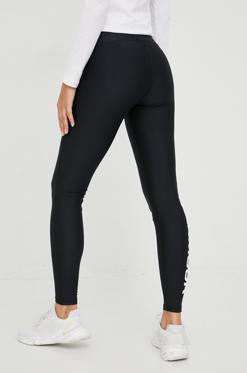 Under Armour leggins de antrenament Armour Branded femei culoarea negru cu imprimeu - Pled.ro