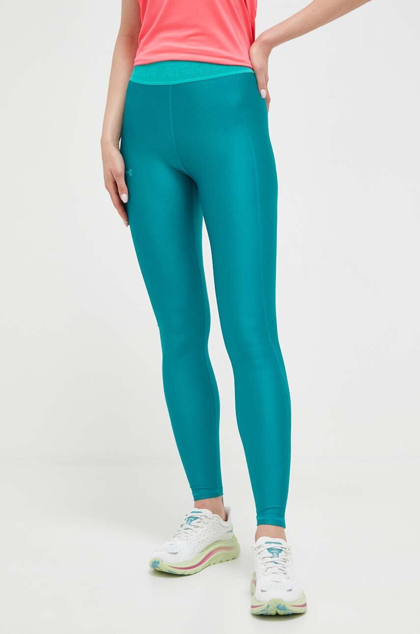 Under Armour leggins de antrenament Armour Branded culoarea verde neted - Pled.ro