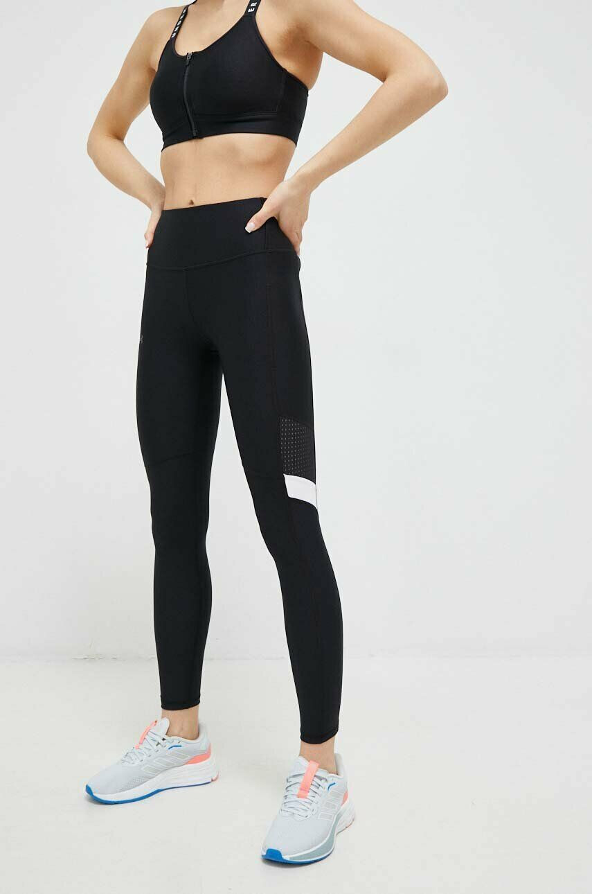 Under Armour leggins de antrenament Armour Mesh Panel culoarea negru neted - Pled.ro