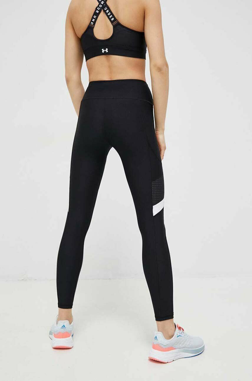 Under Armour leggins de antrenament Armour Mesh Panel culoarea negru neted - Pled.ro