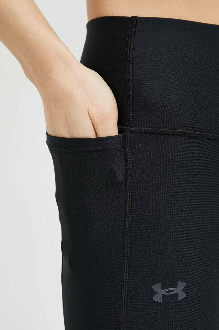 Under Armour leggins de antrenament Armour Mesh Panel culoarea negru neted - Pled.ro