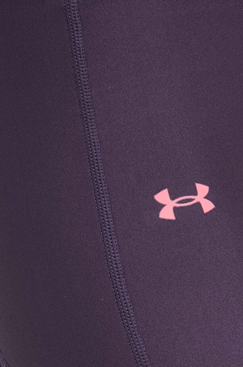 Under Armour leggins de antrenament Armour Mesh Panel culoarea violet neted - Pled.ro