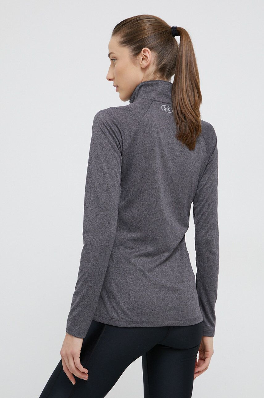 Under Armour Longsleeve 1320126 femei culoarea gri cu guler 1320126-090 - Pled.ro