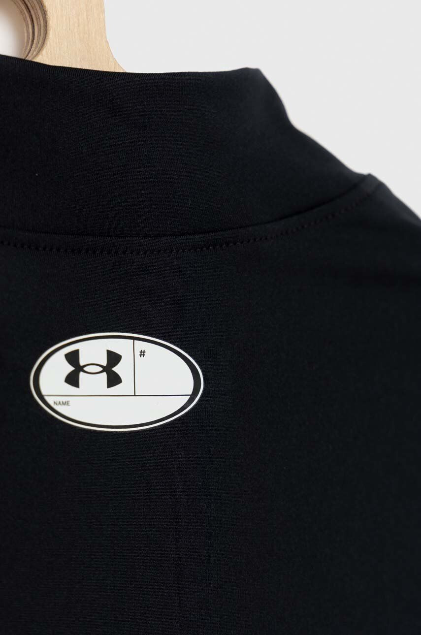 Under Armour longsleeve copii culoarea negru neted - Pled.ro