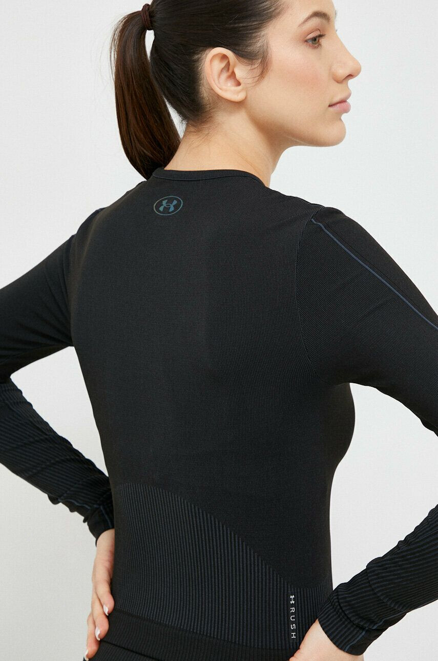 Under Armour mânecă lungă de antrenament Rush culoarea negru - Pled.ro