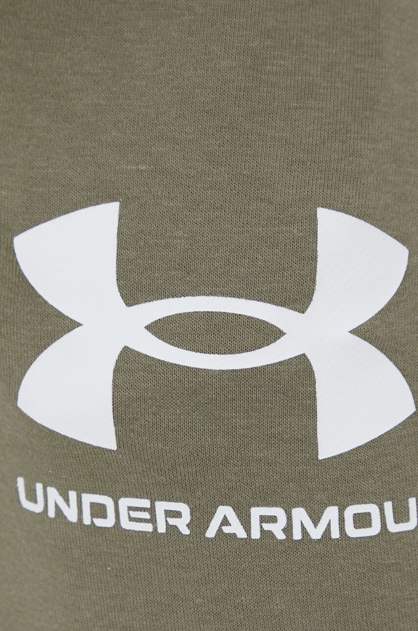 Under Armour pantaloni barbati culoarea verde neted 1361642-001 - Pled.ro