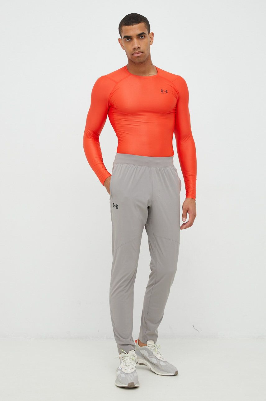 Under Armour pantaloni barbati culoarea gri neted - Pled.ro