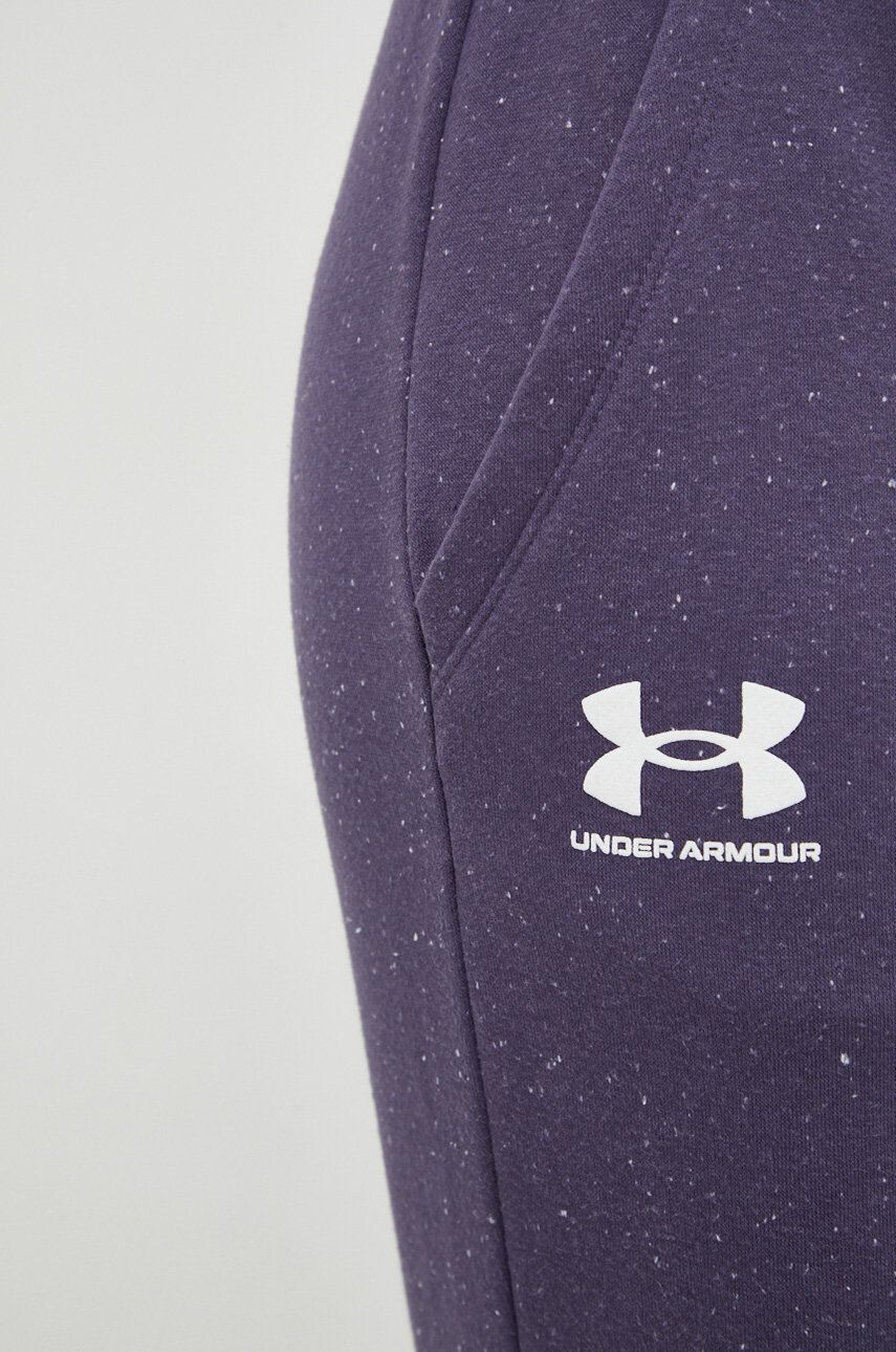 Under Armour pantaloni femei culoarea violet melanj 1356416-035 - Pled.ro