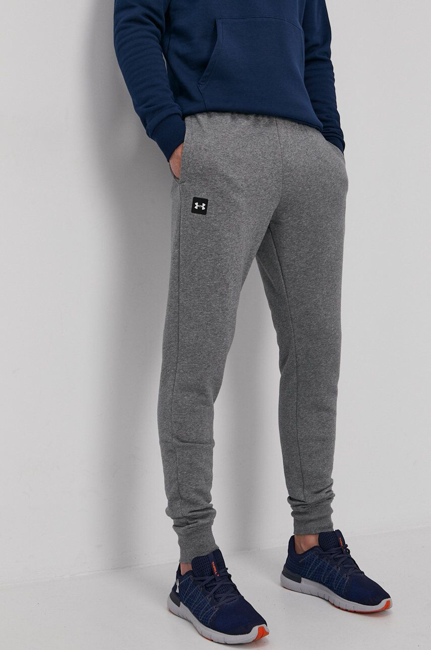 Under Armour Pantaloni 1357128 bărbați culoarea gri material neted 1357128-012 - Pled.ro