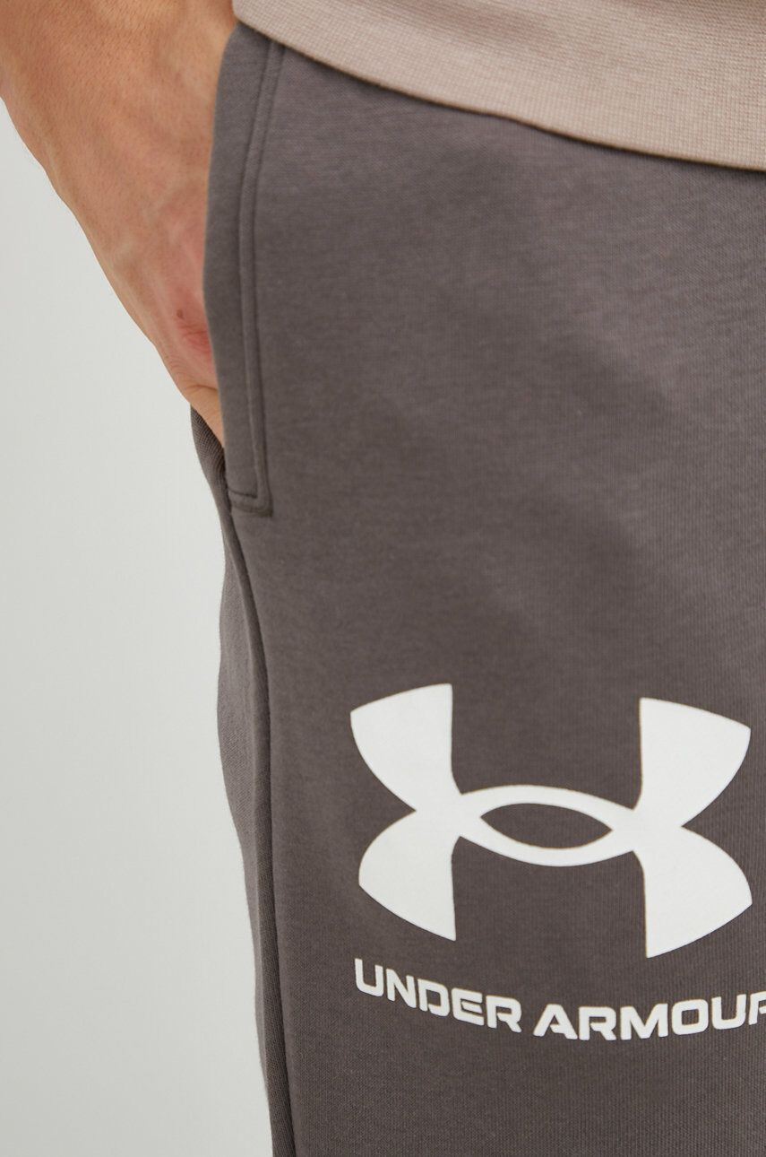 Under Armour pantaloni barbati culoarea maro neted 1361642-001 - Pled.ro