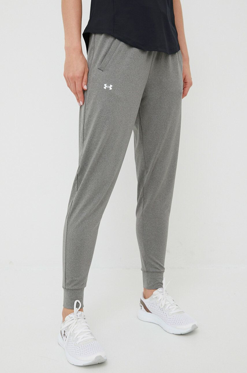 Under Armour pantaloni de antrenament 1369385 femei culoarea gri neted - Pled.ro