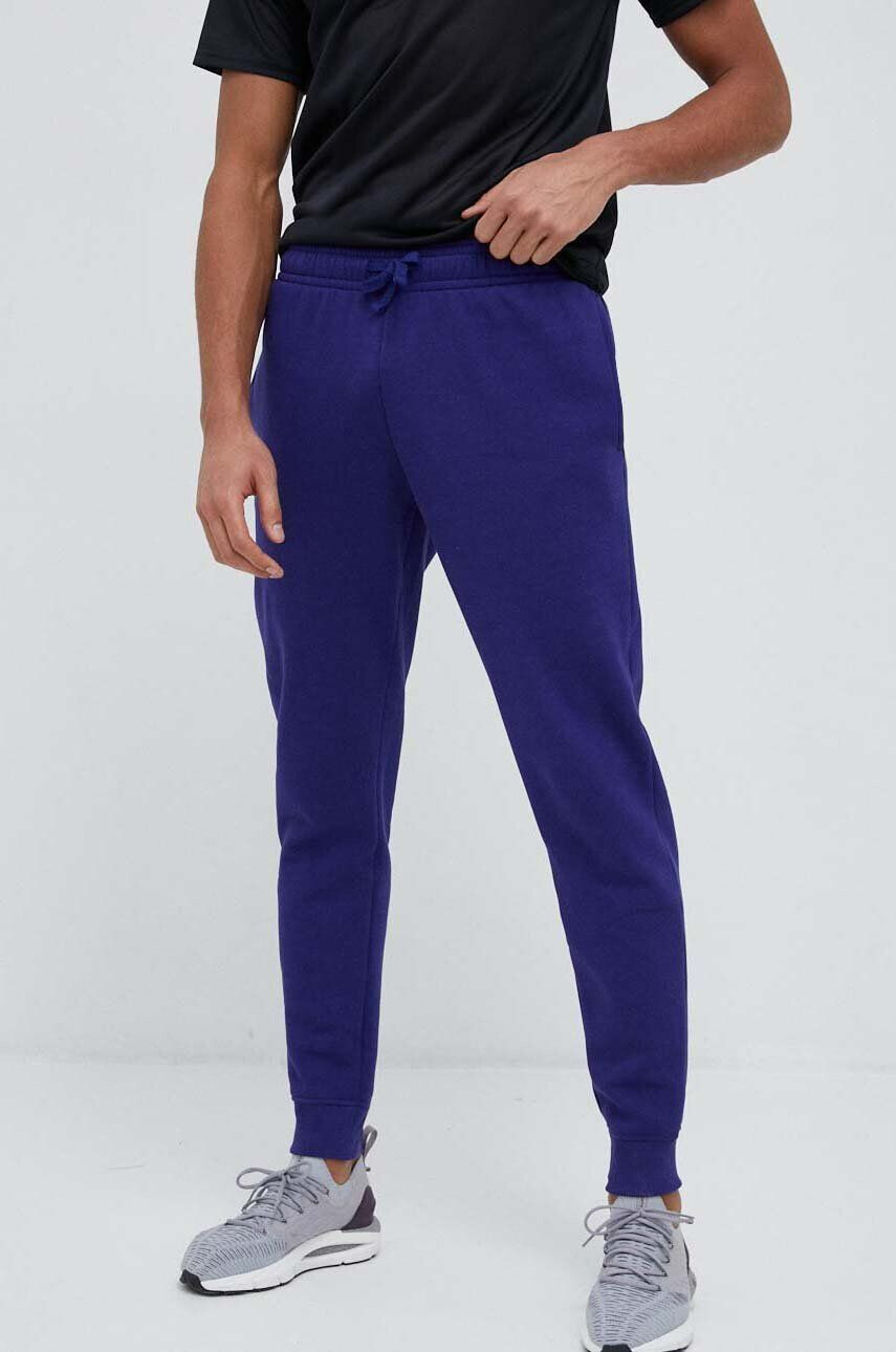 Under Armour pantaloni de trening culoarea violet neted 1357128-012 - Pled.ro