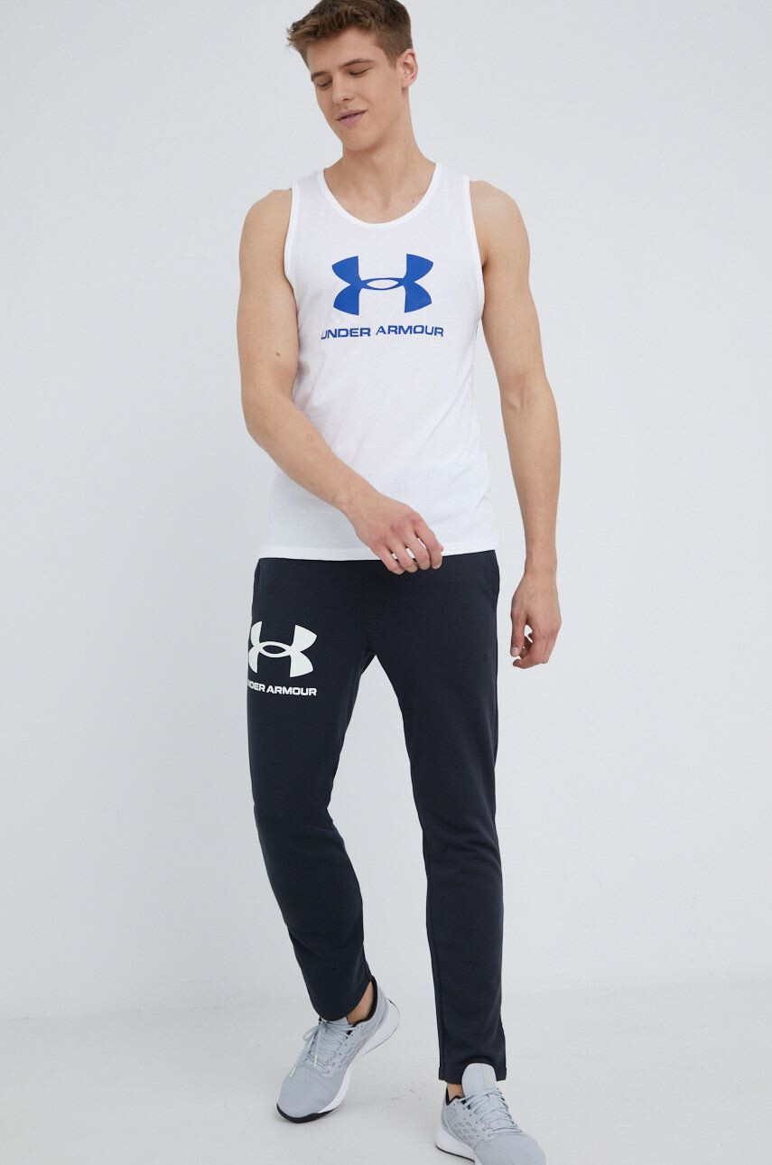 Under Armour pantaloni de trening 1361644 barbati culoarea negru neted - Pled.ro