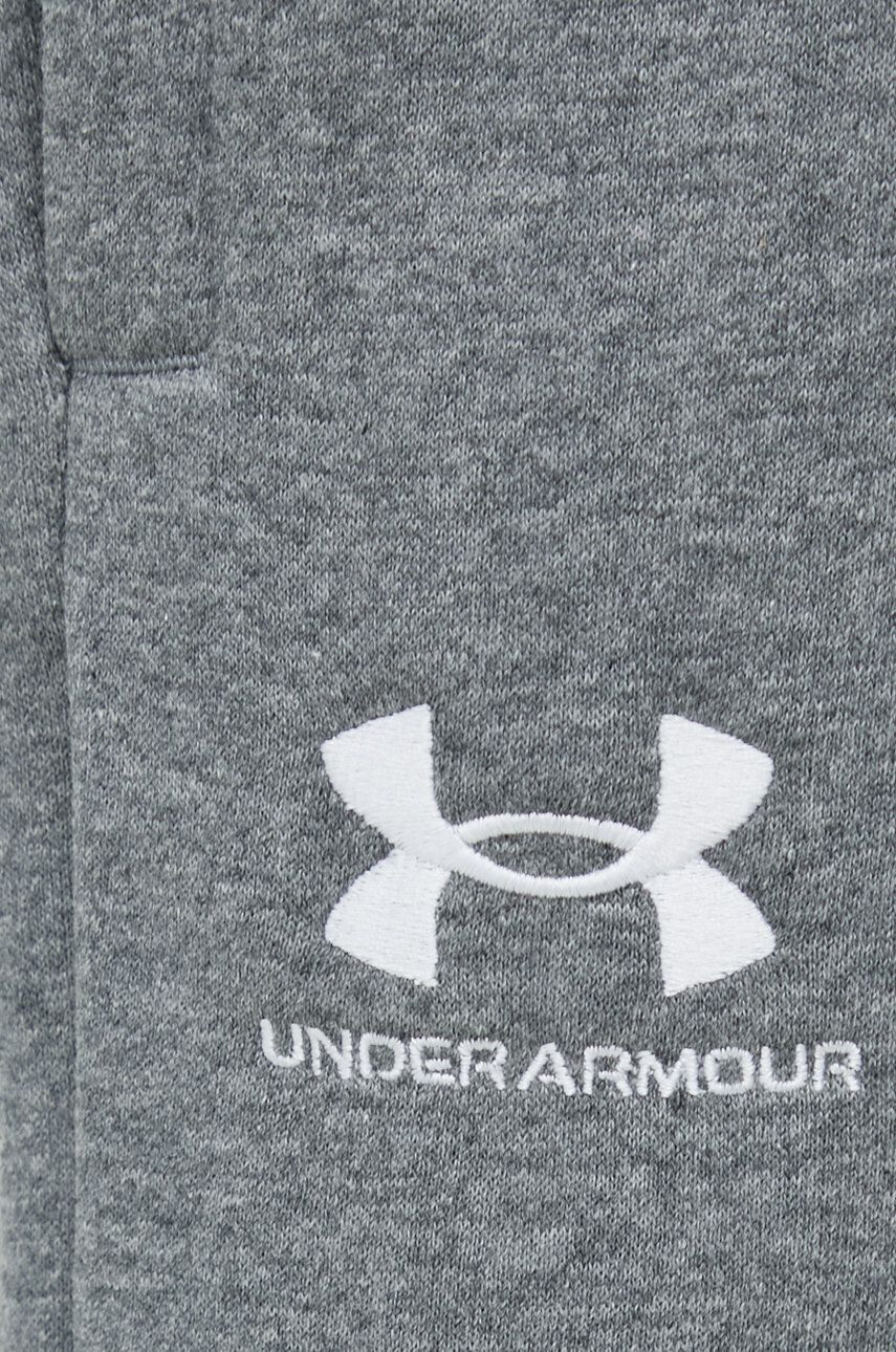 Under Armour pantaloni de trening barbati culoarea gri neted - Pled.ro