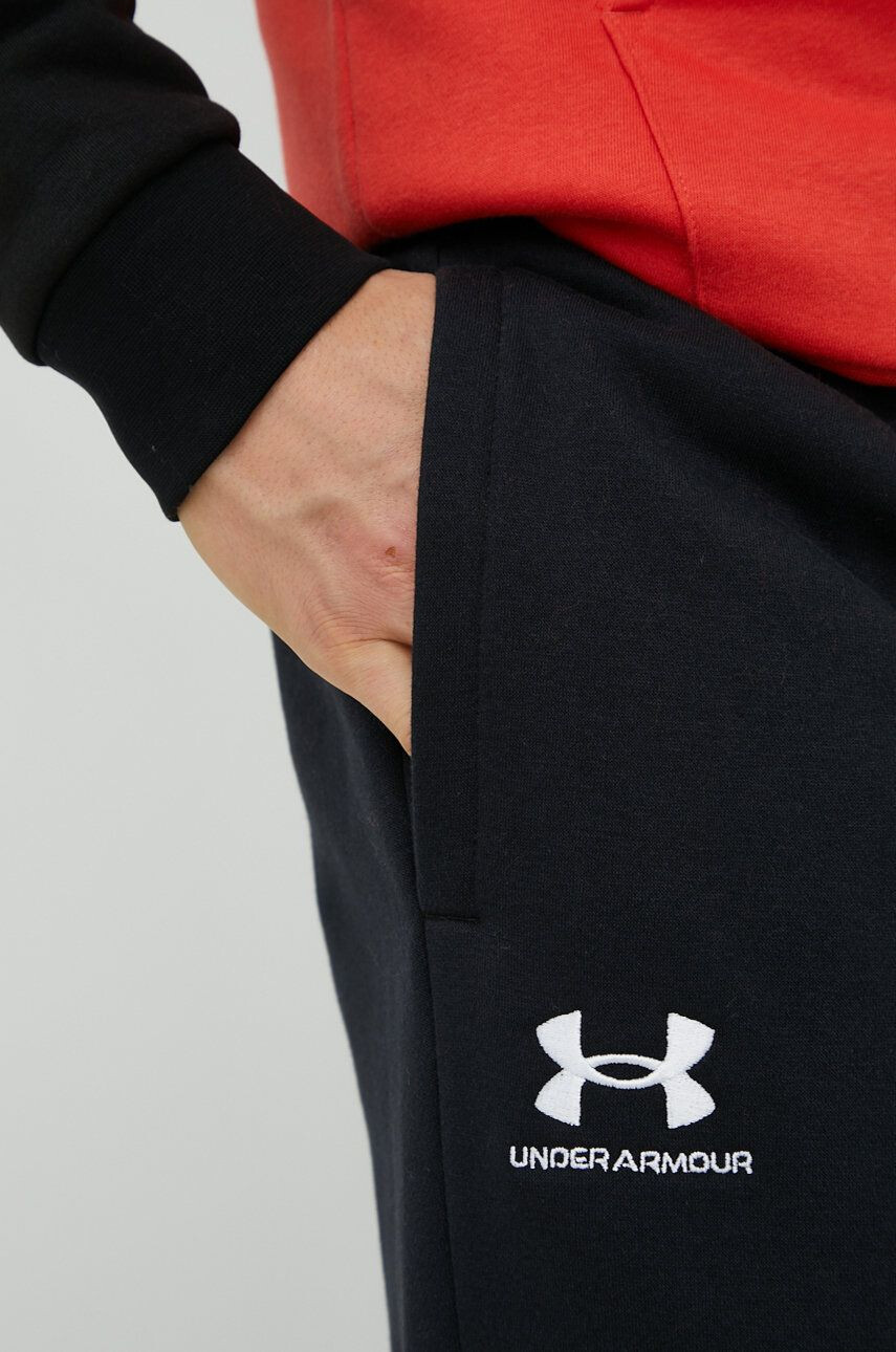 Under Armour pantaloni de trening barbati culoarea negru neted - Pled.ro