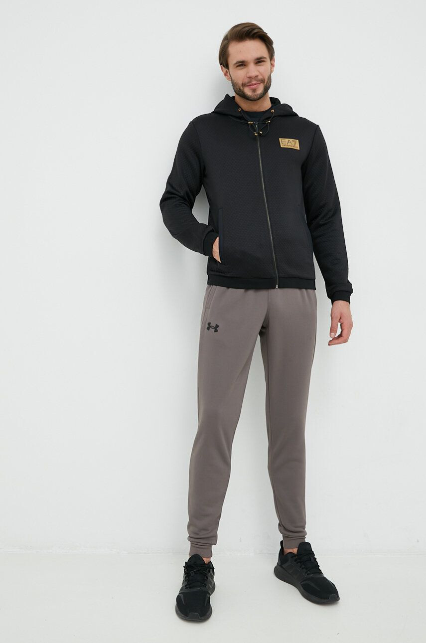 Under Armour pantaloni de trening Armour Fleece barbati culoarea gri neted - Pled.ro