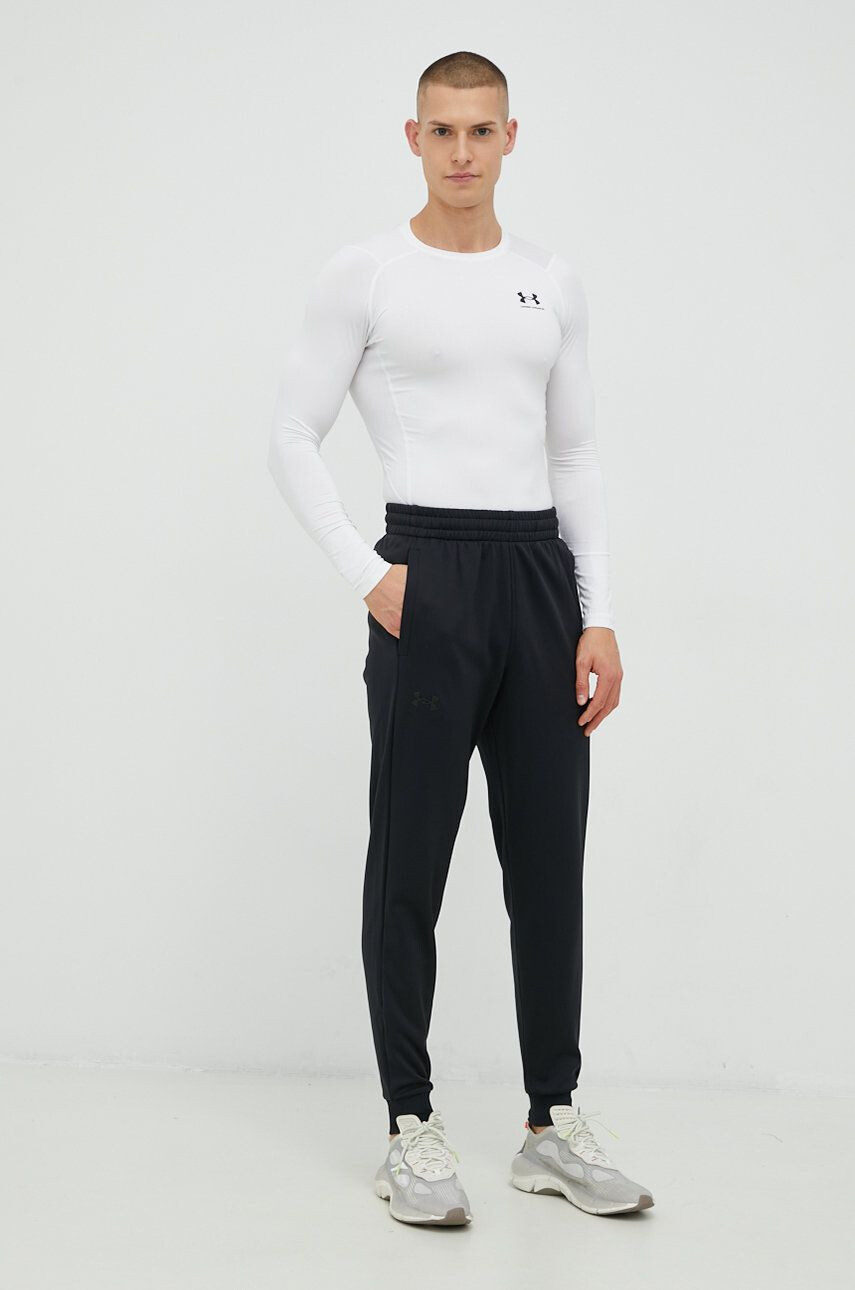 Under Armour pantaloni de trening Armour Fleece barbati culoarea negru neted - Pled.ro