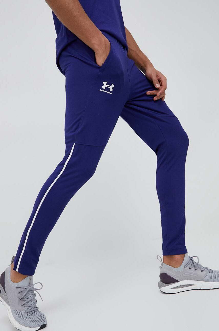 Under Armour pantaloni de trening Pique culoarea violet neted - Pled.ro