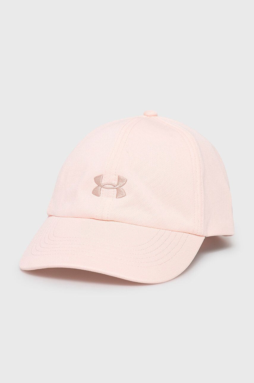 Under Armour șapcă 1351267 culoarea roz material neted 1351267-659 - Pled.ro